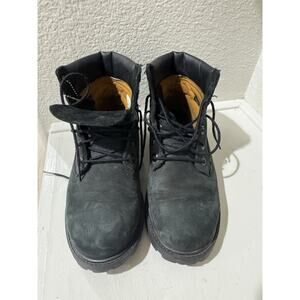 Timberland Boots Black Nubuck Leather Ankle Lace-Up Boots Womenswear